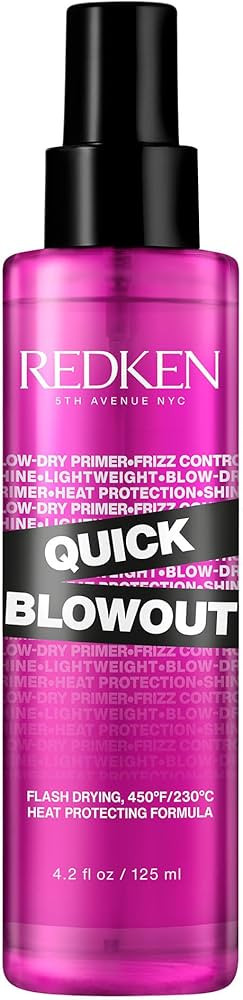 Redken Quick Blowout Heat Protectant Spray For All Hair Types - Smooths & Adds Shine, Lightweight... | Amazon (US)