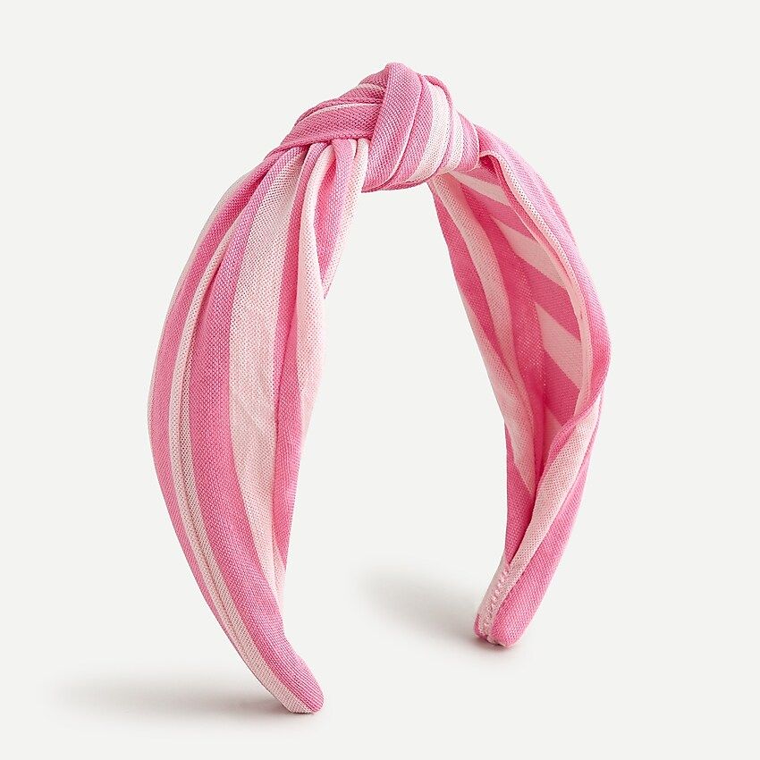 Turban knot headband in stripe | J.Crew US