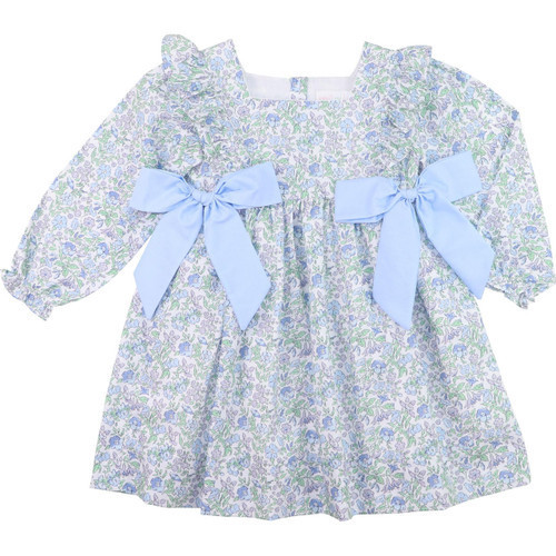 Blue Liberty Bow Dress | Cecil and Lou
