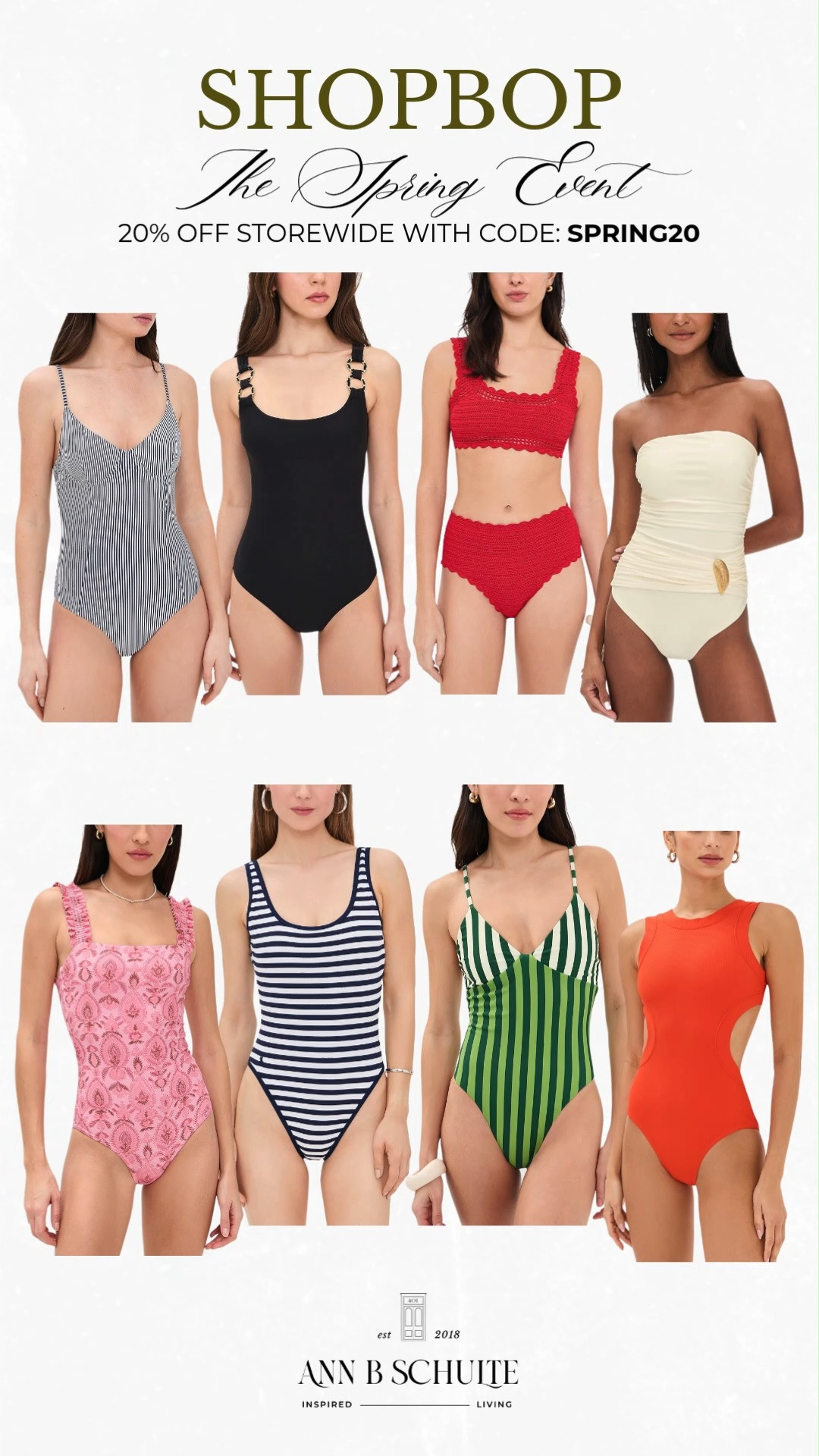 Shopbop’s Spring Event swimwear is 20% off storewide with code SPRING20, making poolside plans feel extra polished. Sun, suit, repeat. 🌴👙✨
#Shopbop #ShopbopSale #SpringEvent #SPRING20 #Swimwear #BeachStyle #CoverUps #VacationStyle #OOTDInspo #FashionDeals 

 #LTKootd #LTKSaleAlert #LTKSwim
