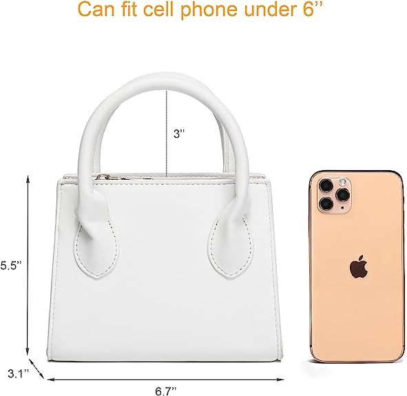 CATMICOO Trendy Mini Purse for Women, Small Handbag and Mini Bag with Crocodile Pattern (Orange-A... | Amazon (US)
