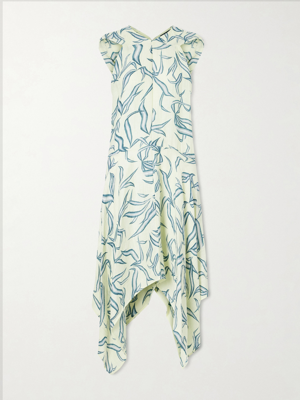 Proenza Schouler - Sybella Printed Linen And Silk-blend Maxi Dress - Yellow | NET-A-PORTER (US)