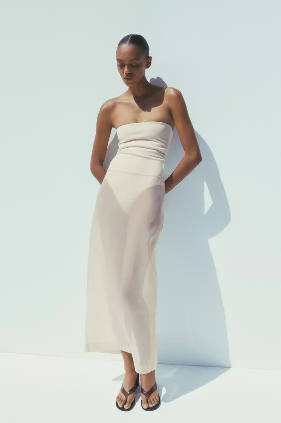 ORGANZA MIDI SKIRT | Zara UK