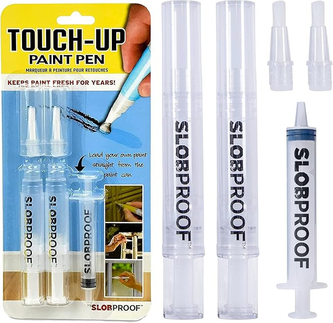 Slobproof Fillable Paint Pen - 2 Count, 1 Pack - Brush Pens- Touch Up Paint Pen- Mothers Day Gift... | Amazon (US)