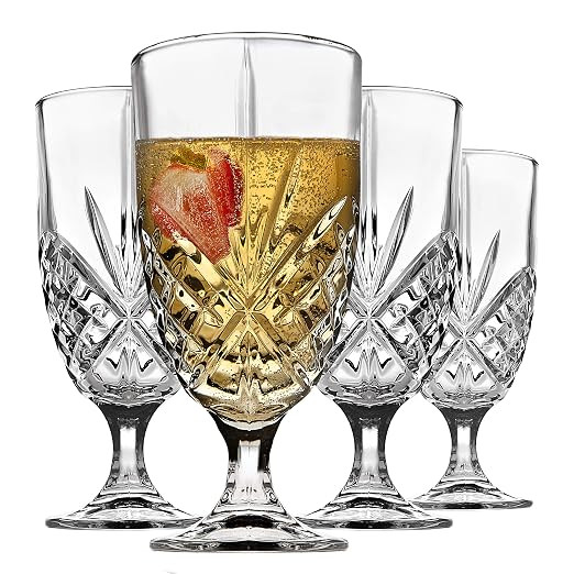 Godinger Glass Dublin Iced Beverage, Set of 4, 16 Ounce Capacity | Amazon (US)