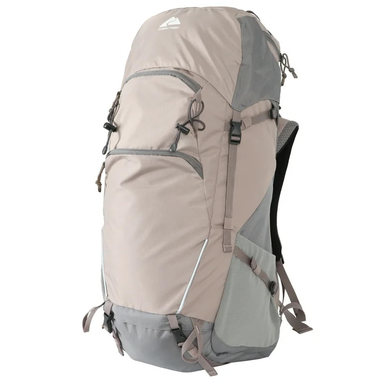 Ozark Trail 50 Liter Backpack, with Adjustable Compression Straps, Tan | Walmart (US)