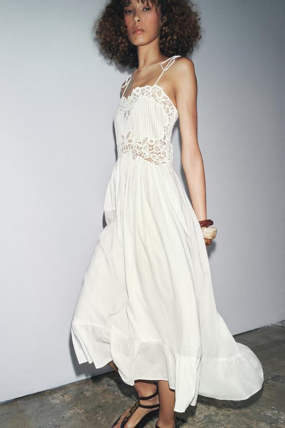 ZW COLLECTION EMBROIDERED DRESS | Zara US