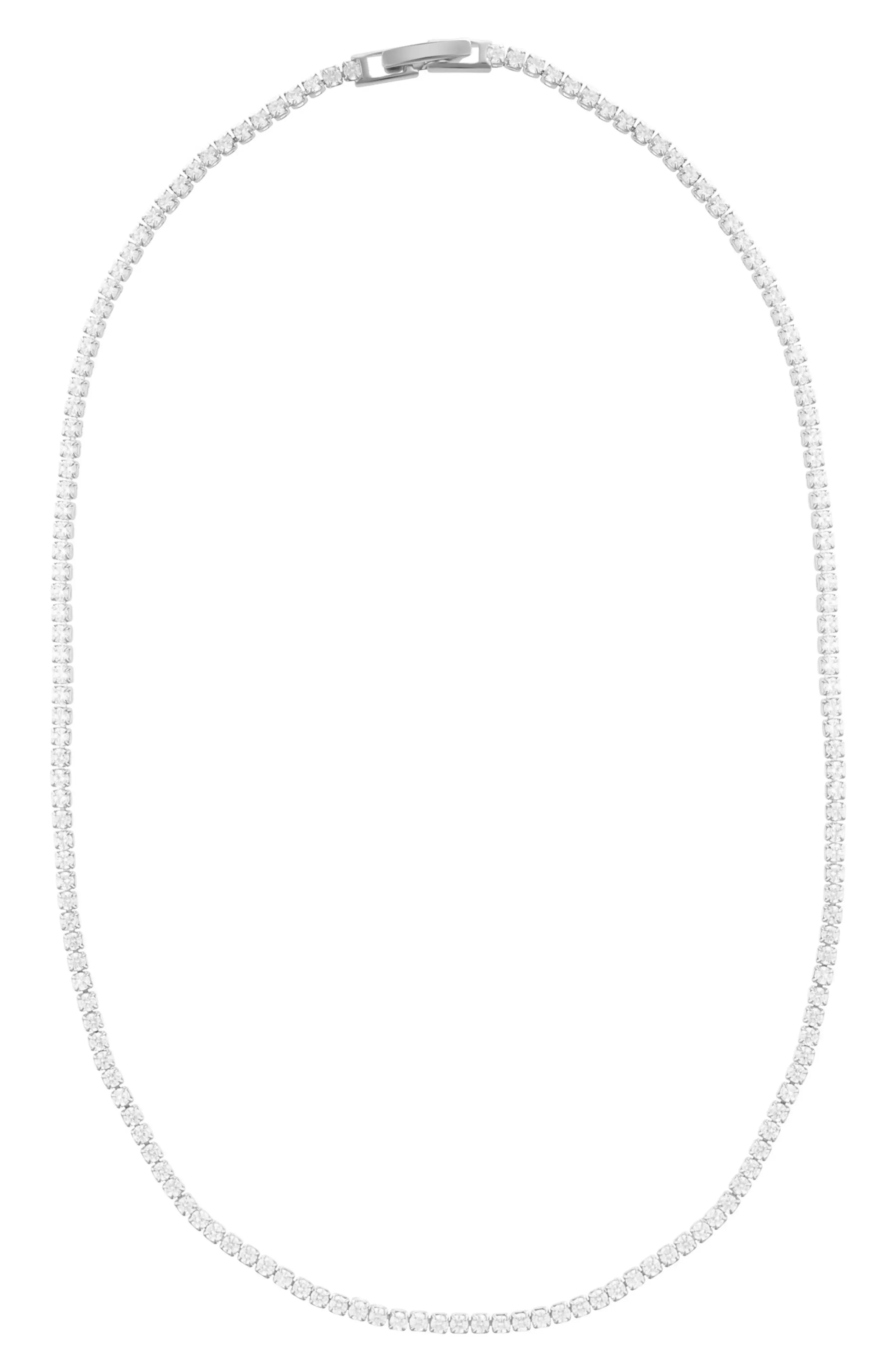 Adornia CZ Tennis Necklace in Silver at Nordstrom Rack | Nordstrom Rack