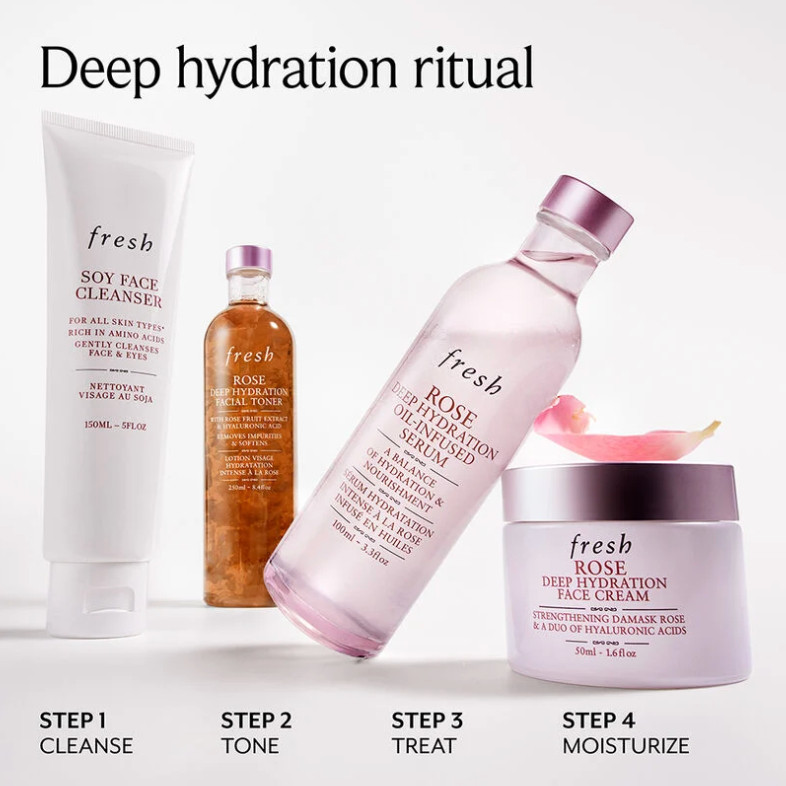 Fresh deep hydration ritual
Soy face cleanser, rose oil infused serum, rose deep hydration face cream,  lotus face cream, calming face mask

 

#LTKselfcare #LTKmorningroutine #LTKBeauty