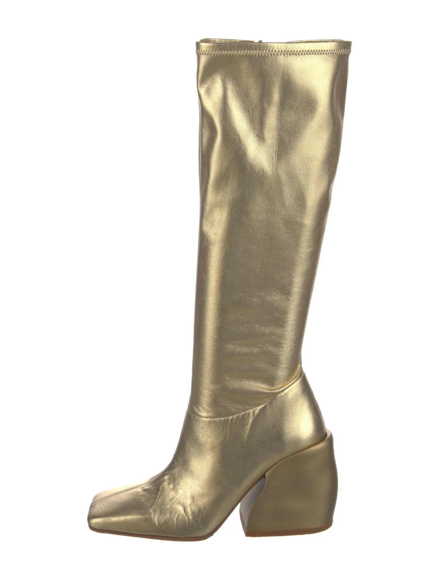 Tibi Leather Knee-High Riding Boots | The RealReal