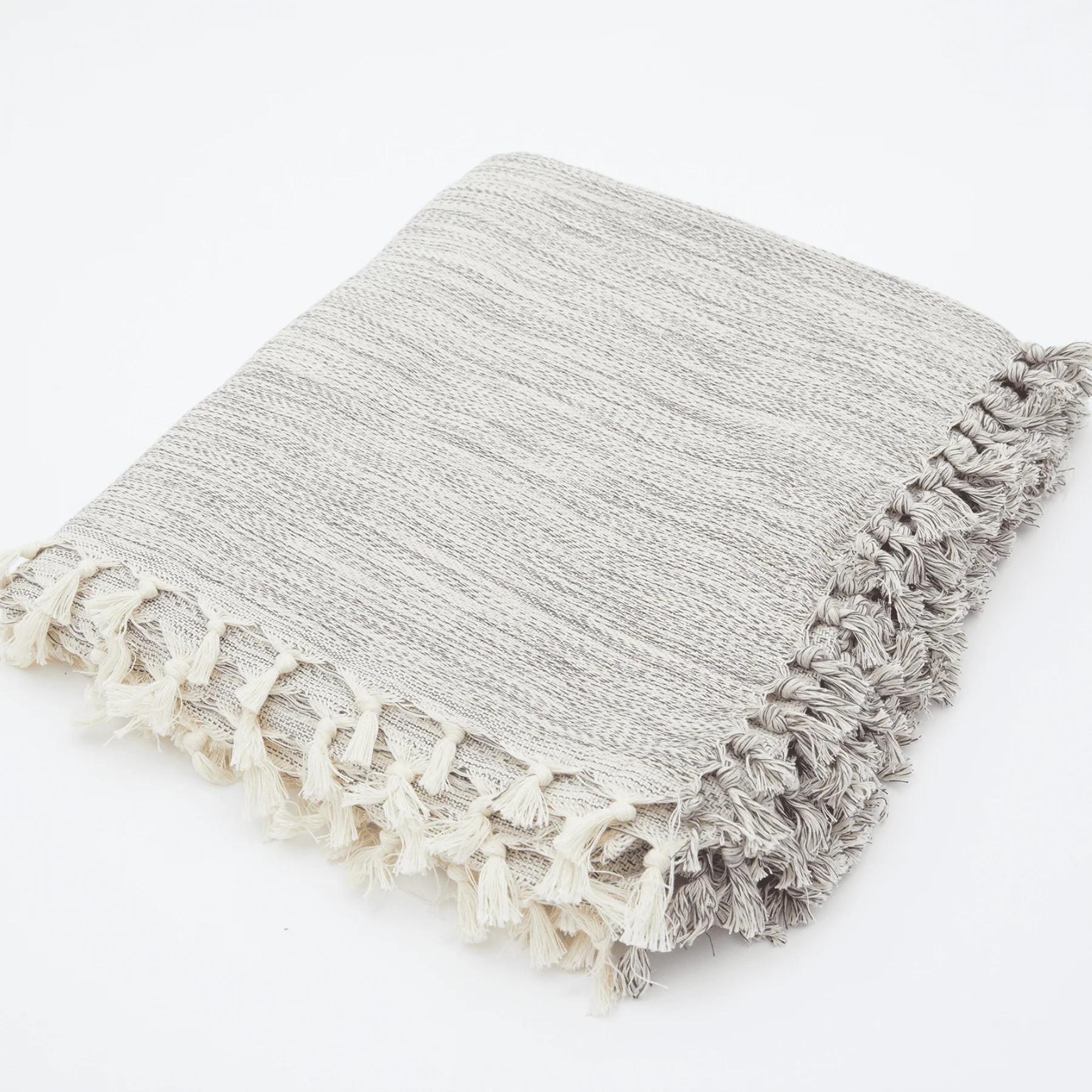 Naz | 100% Turkish Cotton XL Throw Blanket | The Loomia