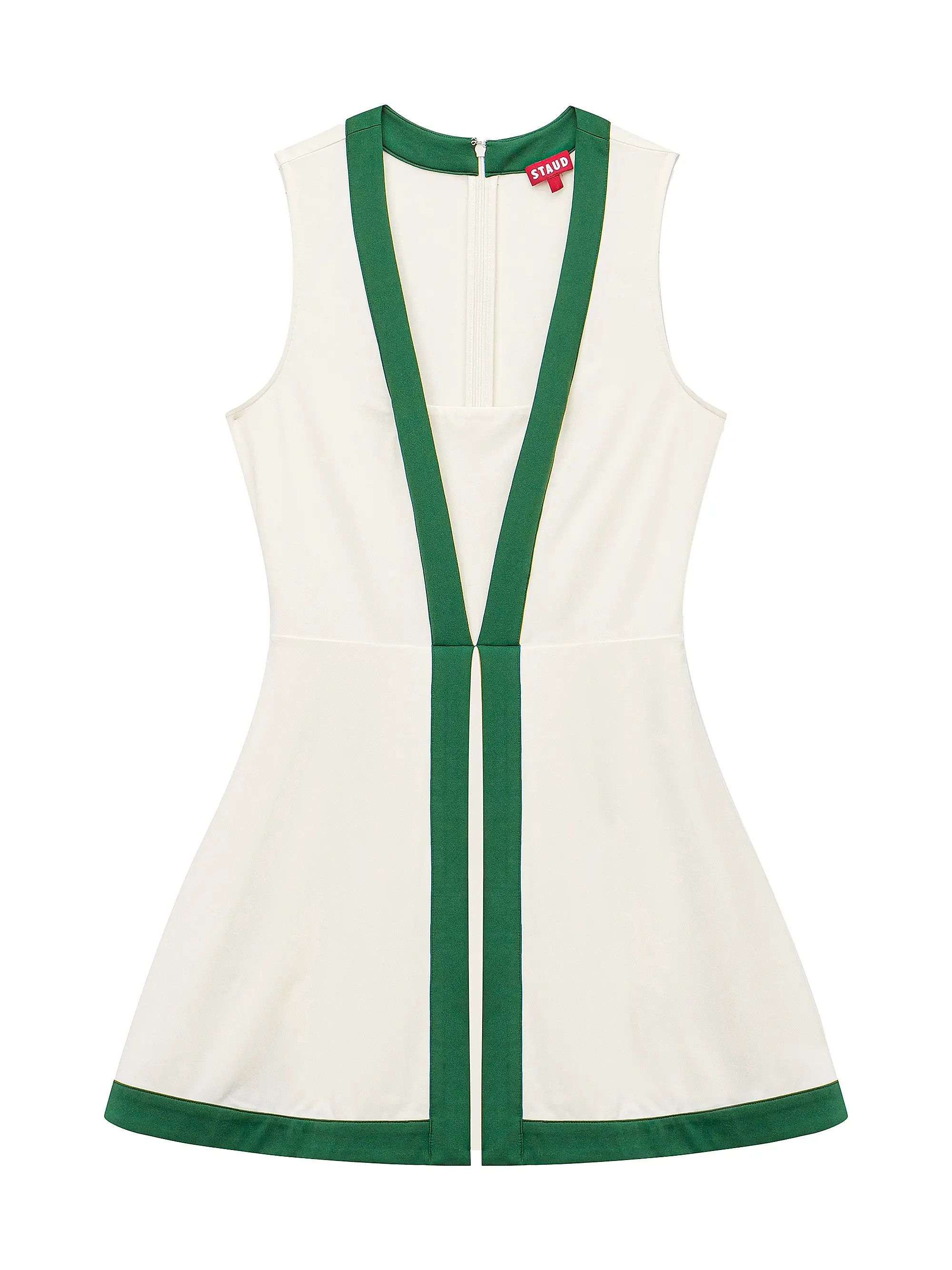 STAUD COURT Cross-Court Two-Tone Minidress | Saks Fifth Avenue