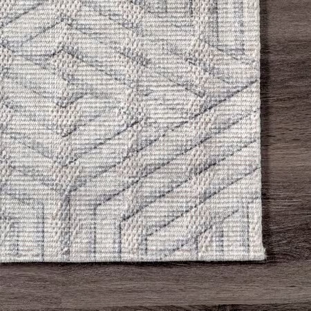 Beige Ophelia Washable Honeycomb 8' x 10' Area Rug | Rugs USA