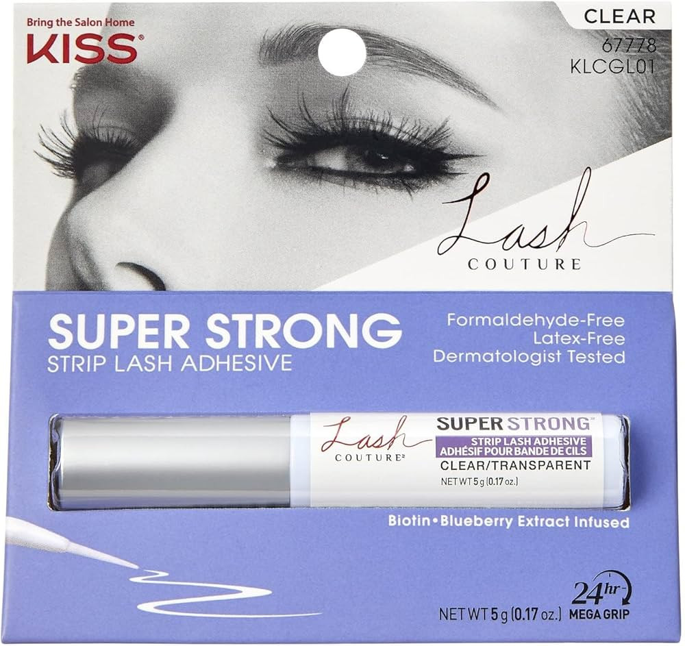 Kiss Lash Couture Adhesive Strip Lash Super Strong Hold (Pack of 2) | Amazon (US)