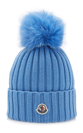 Fur-Trimmed Ribbed-Knit Wool Beanie | Moda Operandi (Global)