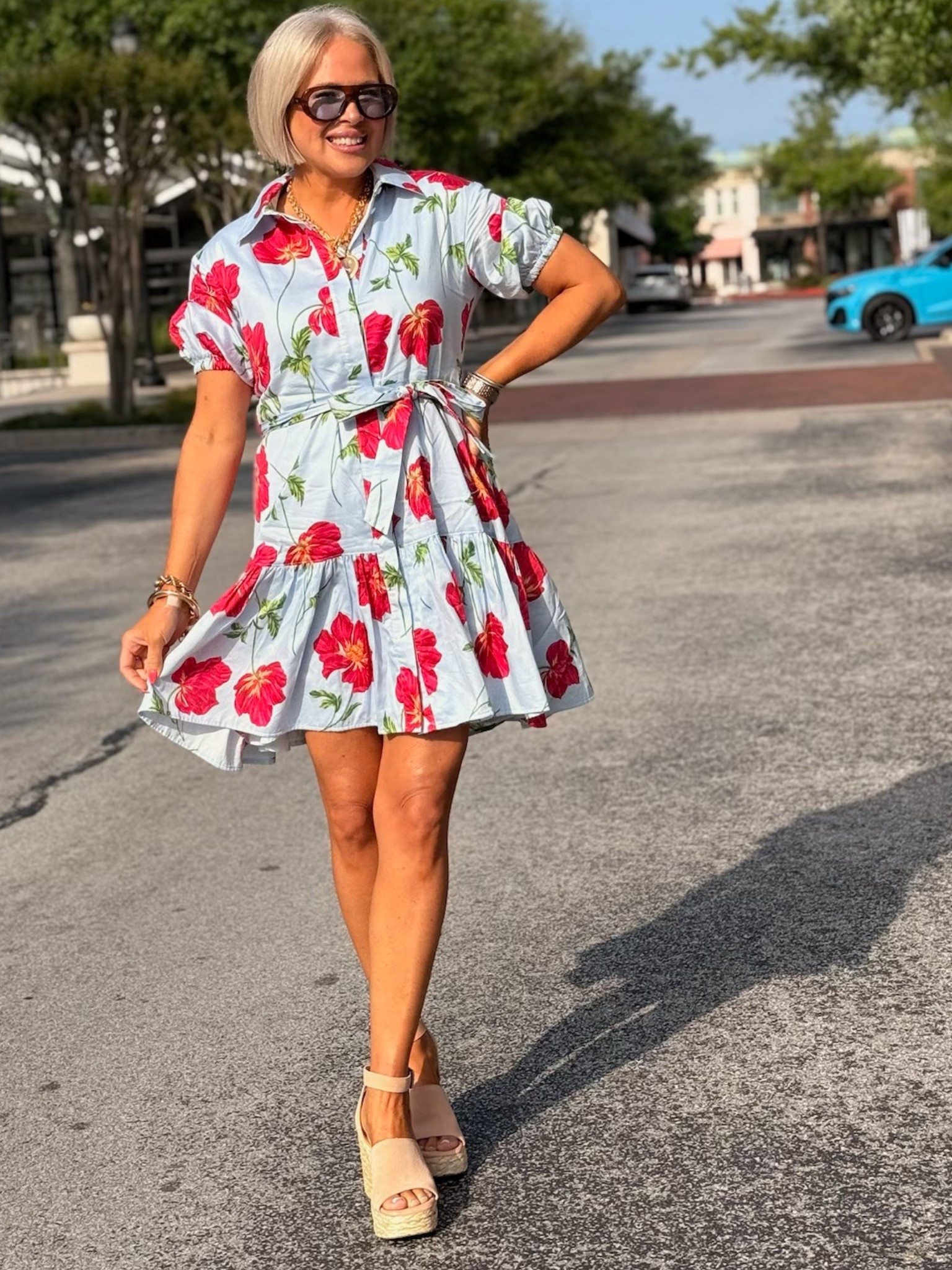 Draper James dress is low in stock. I sized up 1 size bc my just fit tight  

#LTKOver40 #LTKMidsize #LTKdayinmylife