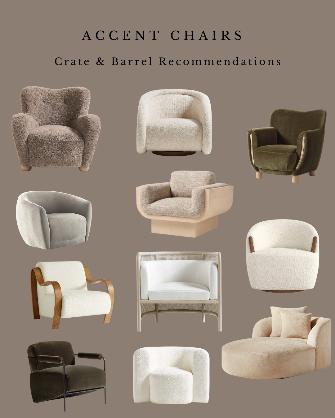Crate & Barrel Accent Chair Recommendations

#LTKHome