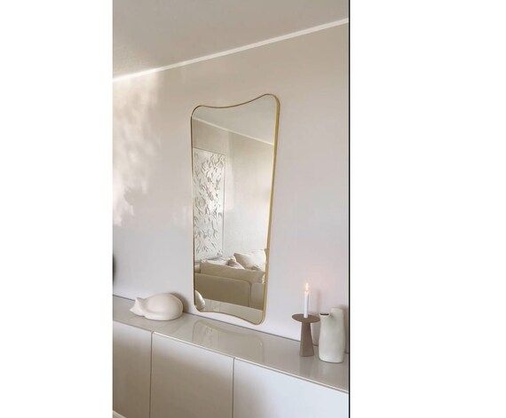 Italian Design Irregular Home Mirror Asymmetrical Wall - Etsy | Etsy (US)