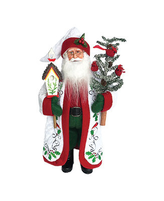 Santa's Workshop 15" Cardinals and Holly Claus - Macy's | Macy's