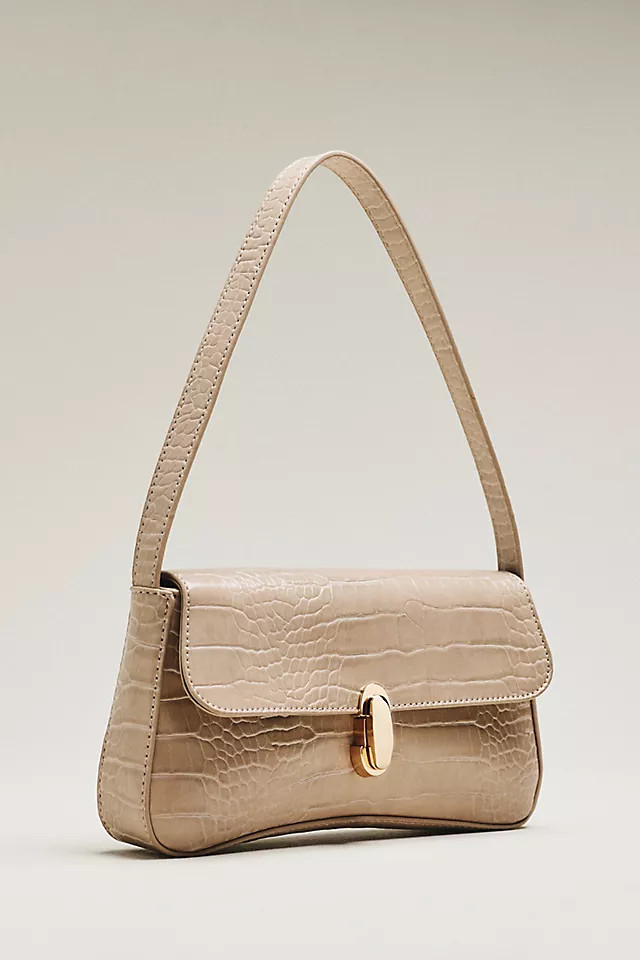 Faux-Leather Croc Purse | Anthropologie (US)