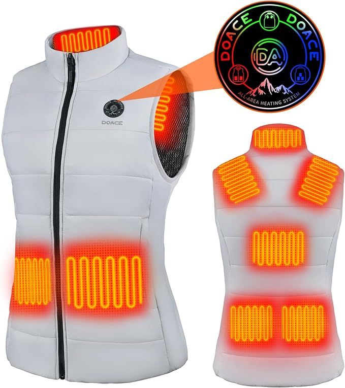 DOACE® Upgraded Heated Vest for Men and Women, Smart Electric Heating Vest, Lightweight Heated J... | Amazon (US)