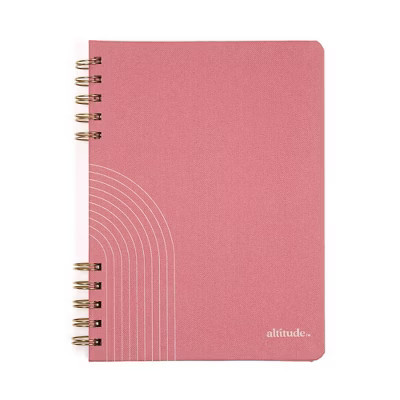 Altitude Supplies Spiral Notebook 6.25"x8.5", 160 Lined Pages, Mauve Pink Arch Cover | Target