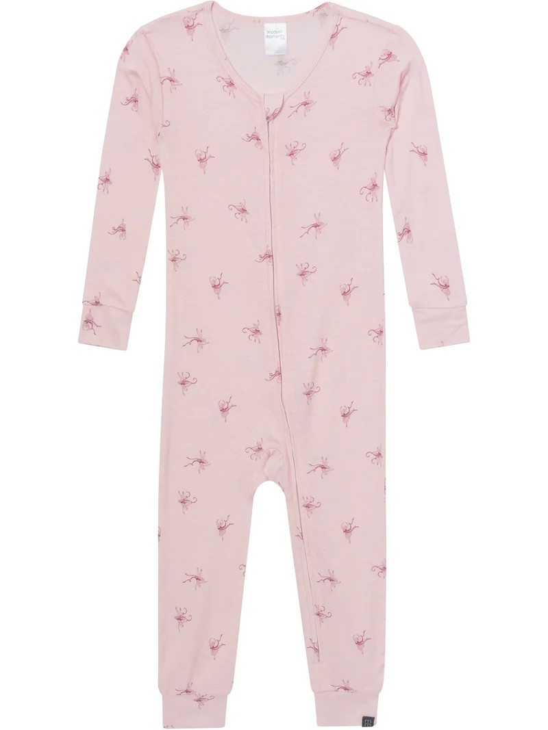 Modern Moments by Gerber Gender Neutral Viscose One-Piece Pajama, Sizes 12 Months - 5T | Walmart (US)