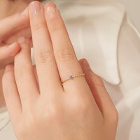 Custom Birthstone Ring Twist With Gemstone Dainty Stacking Minimalist Engagement Cute Birthday Gift  | Etsy (US)