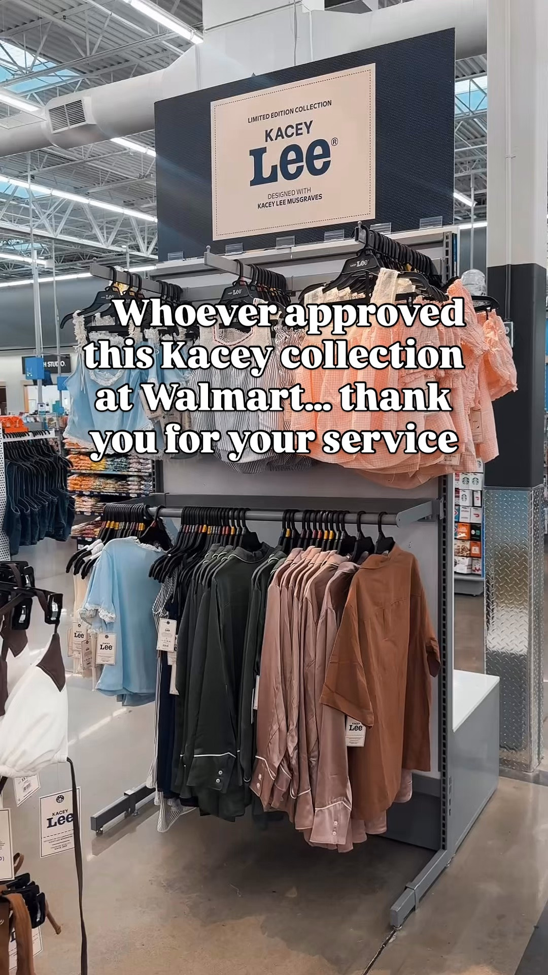 Walmart x Kacey Musgraves might be one of my favorite drops lately 🤠✨

The graphic tanks, striped shorts, denim, little western details… it’s giving “country concert but still cute” in the best way.

Also the fact that it’s Walmart?? 👀

Some of these pieces are going to sell out FAST. Especially the Kacey tanks + striped shorts combo