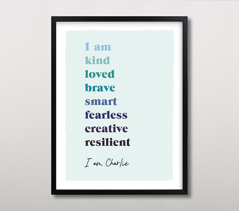 Minted® Positive Affirmations Wall Art by Nazia Hyder | Pottery Barn Kids