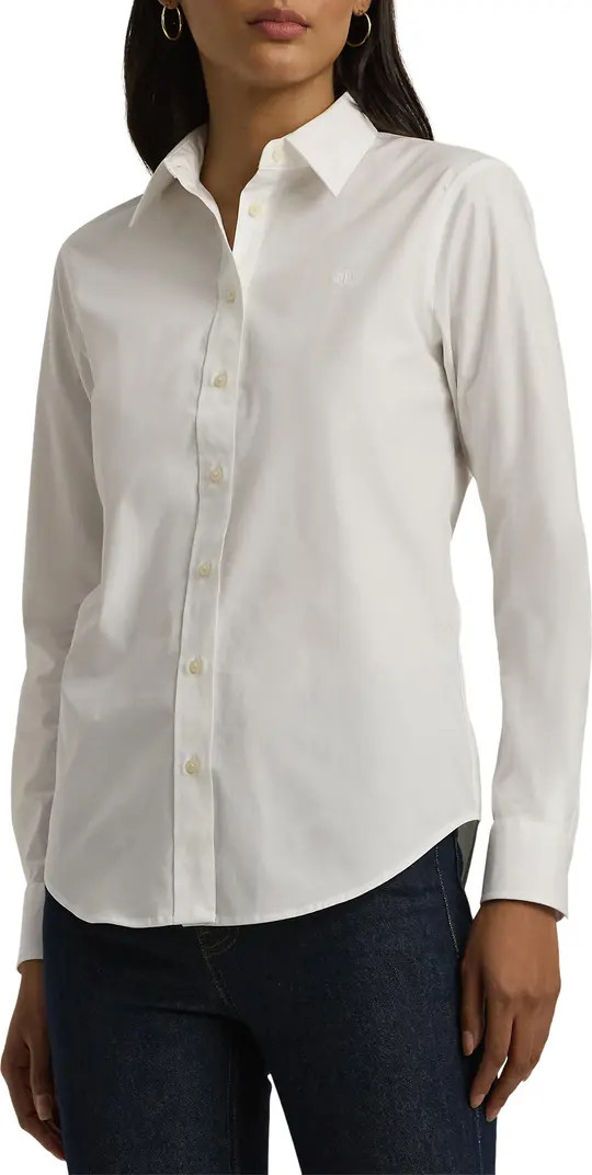 Easy Care Stretch Cotton Shirt | Nordstrom