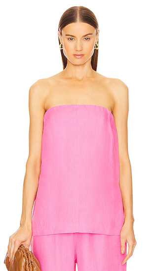 Delphi Strapless Top in Rose | Revolve Clothing (Global)