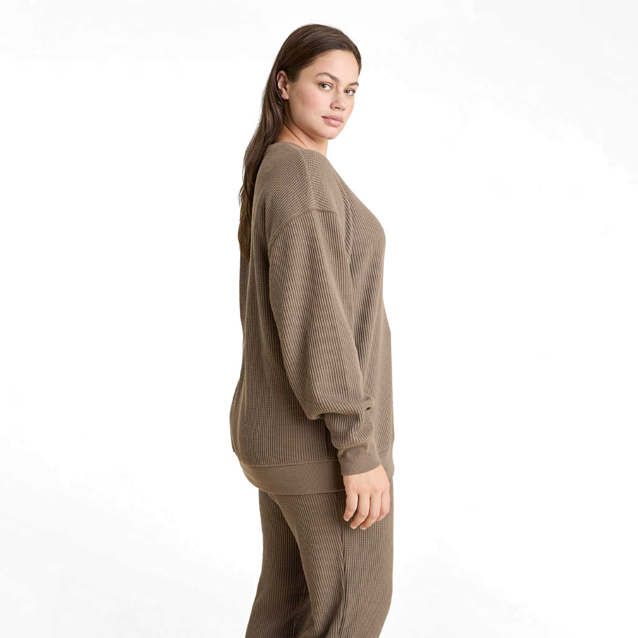 Waffle Crewneck Pullover | Nuuds US