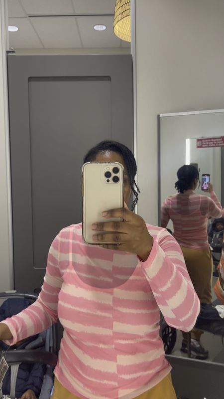Trying on this pink sheer top from Target’s Black History Month Collectionn

#LTKfindsunder50 #LTKstyletip