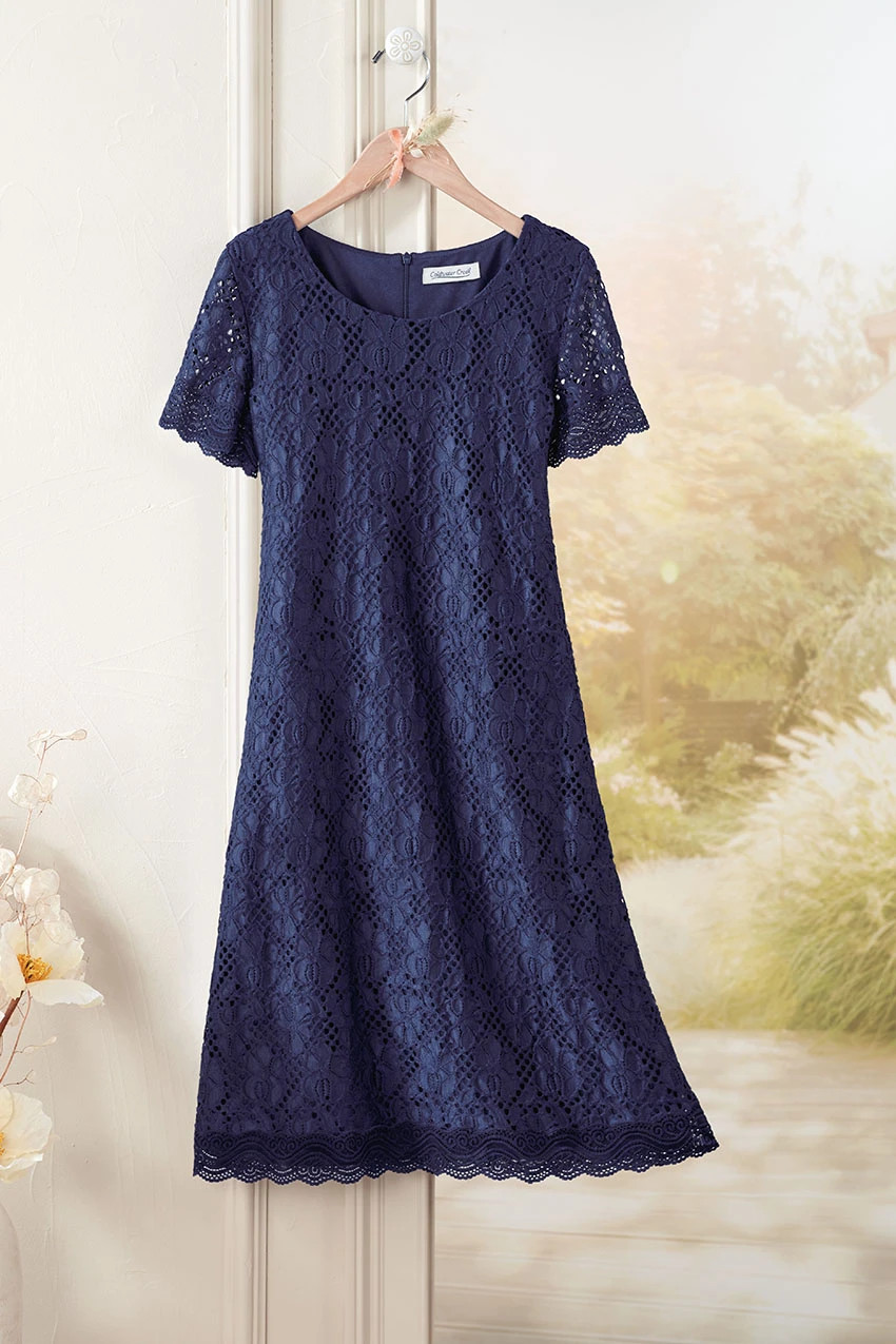 Clarice Stretch Lace Dress | Coldwater Creek