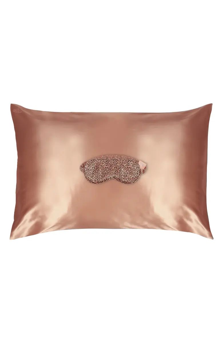 Slip Rose Gold & Leopard Print Pillowcase & Sleep Mask Set (USD $139 Value) | Nordstrom | Nordstrom