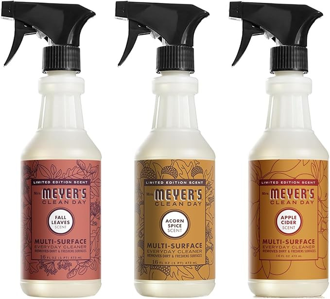 Mrs. MEYER'S CLEAN DAY Multi-Surface Cleaner 3 Pack Variety 16 OZ Each, 1 CT (Acorn Spice + Apple... | Amazon (US)