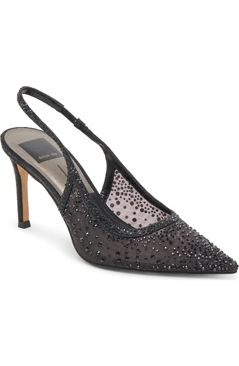 Kaye Crystal Pointy Toe Slingback Pump (Women) | Nordstrom