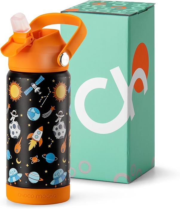 Choco Mocha Kids Water Bottle For School, Kids Insulated Water Bottle Stainless Steel for Boys,14... | Amazon (US)
