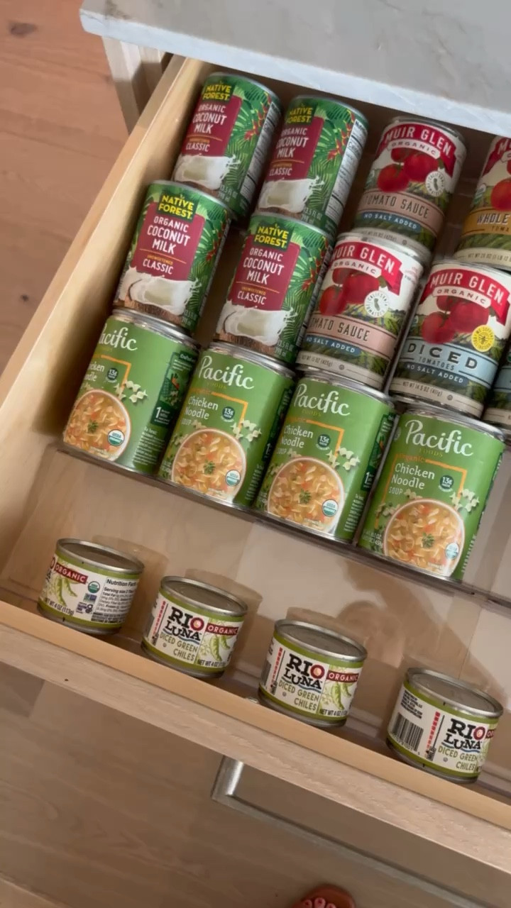 Kitchen organizing solutions from our latest project! 
Awesome in-drawer storage for canned goods and some other fun hacks in kitchen and pantry organizing! 


#kitchenorganizing #organizedkitchen #organizedpantry #professionalorganizer

#LTKFindsUnder50 #LTKVideo #LTKHome