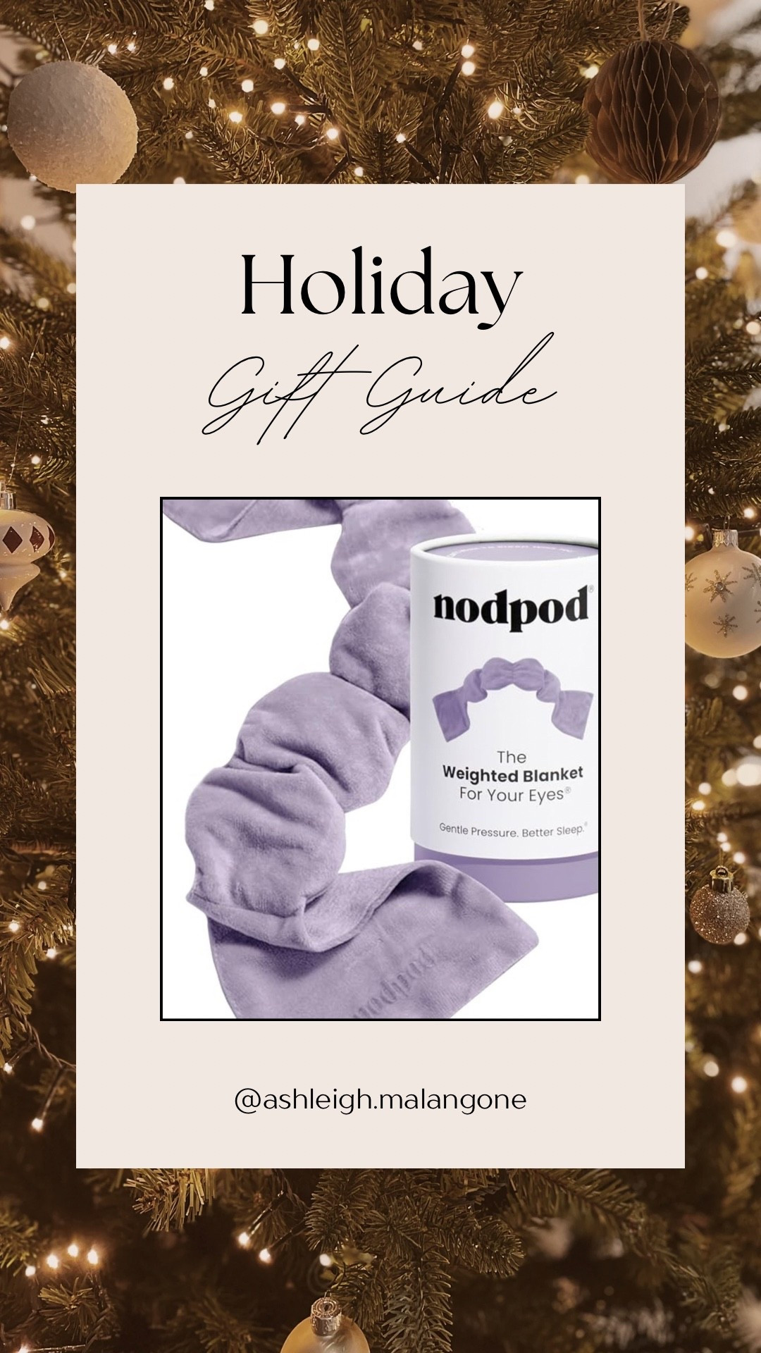 I could not sleep without this weighted eye mask. An absolute game changer. Amazing gift! 

#LTKHoliday #LTKGiftGuide #LTKCyberWeek