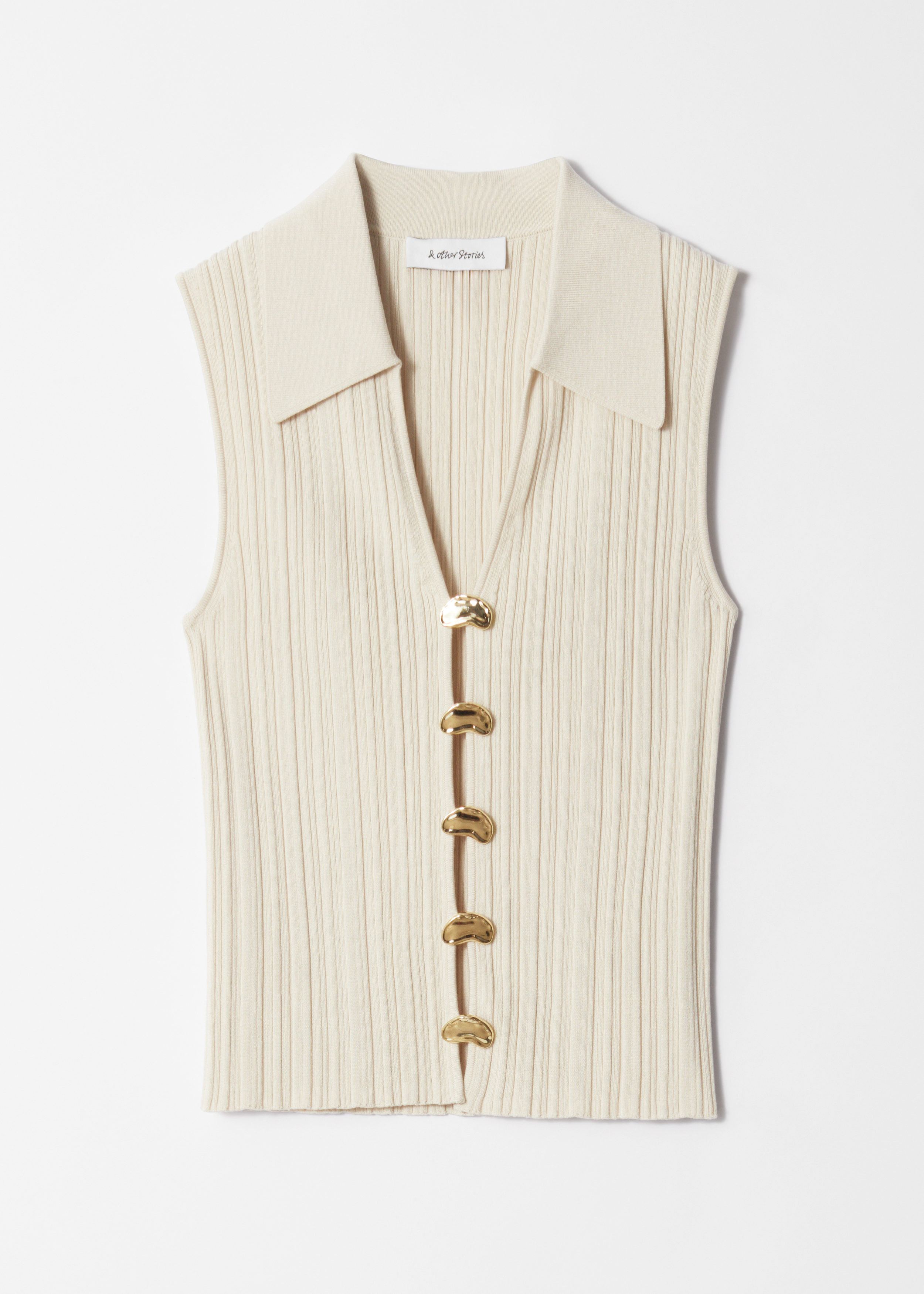 Rib-Knit Collar Tank Top | & Other Stories UK