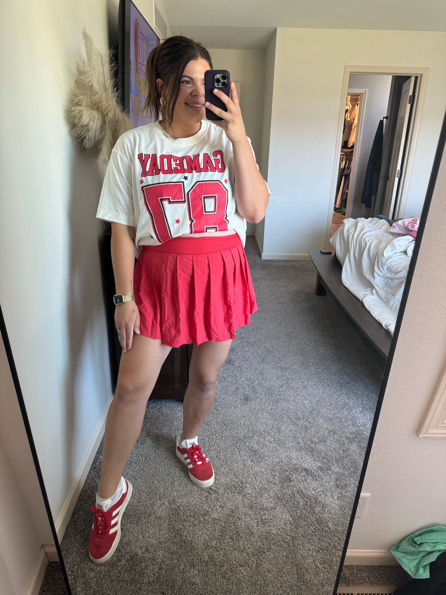 Football game outfit // tailgate outfit for those fall games!!

College football game, high school football game outfit, nfl game outfit, Super Bowl outfit 

midsize, football sweatshirt, football tee, Travis Kelce , chiefs sweatshirt, Iowa state shirt. Adidas gazelle bold

#LTKStyleTip #LTKFindsUnder50 #LTKMidsize
