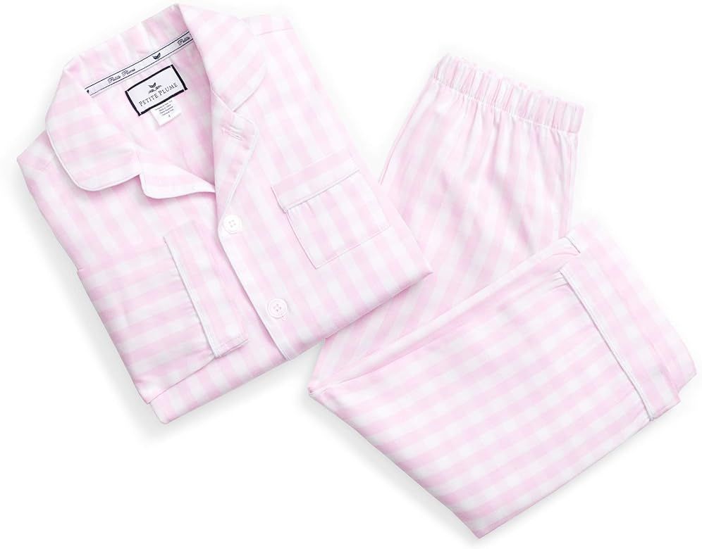 Children's Pink Gingham Pajama Set | Amazon (US)