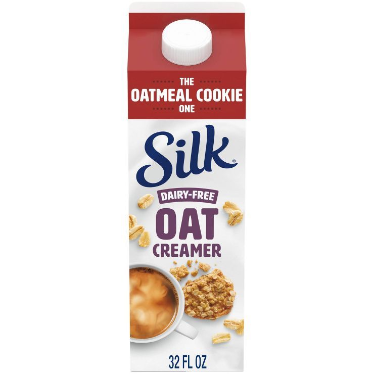 Silk Oatmeal Cookie Oat Milk Coffee Creamer - 32 fl oz (1qt) Bottle | Target