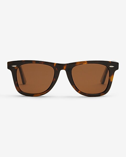 Tortoise Rounded Square Sunglasses | Express