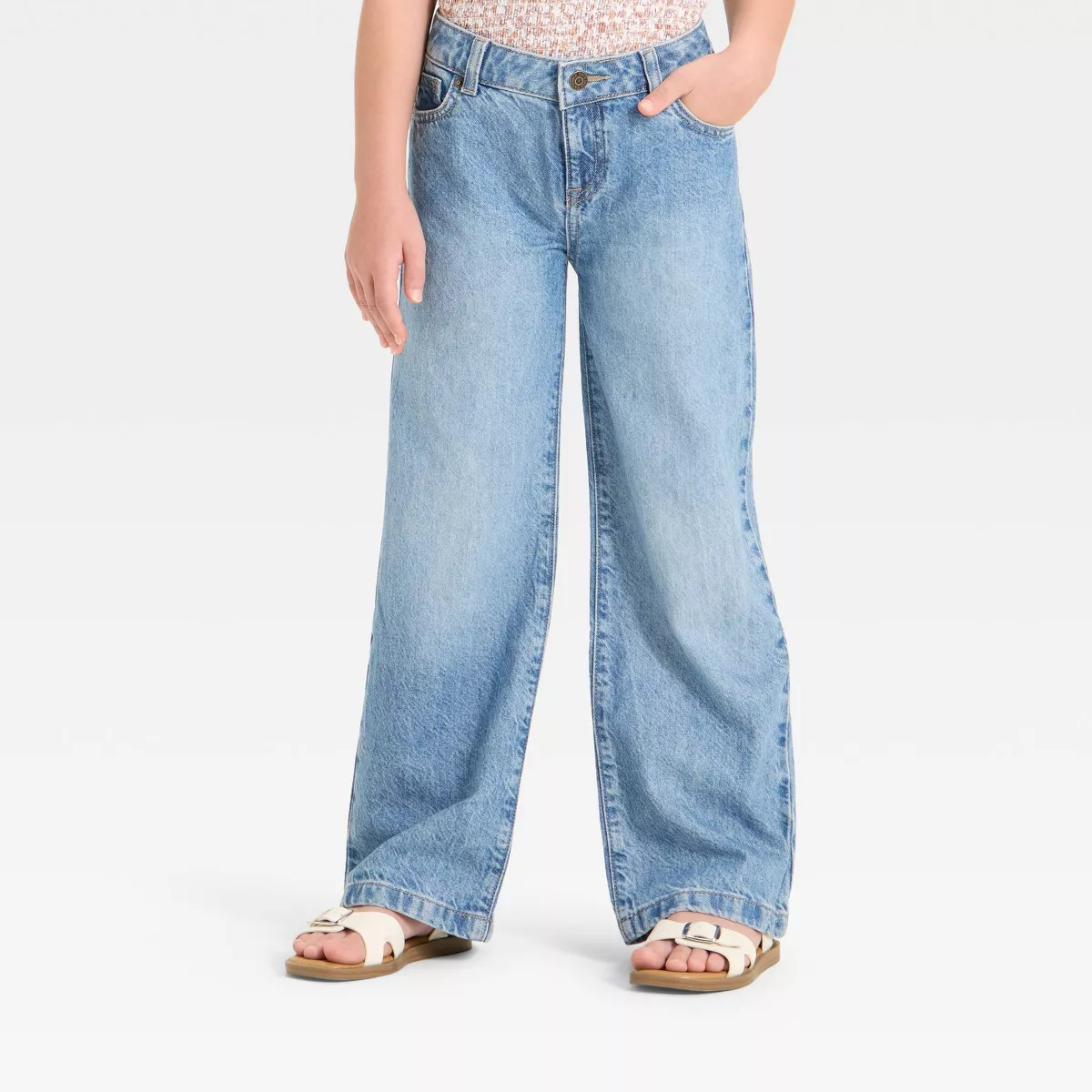 Girls' Wide Leg Jeans - Cat & Jack™ | Target
