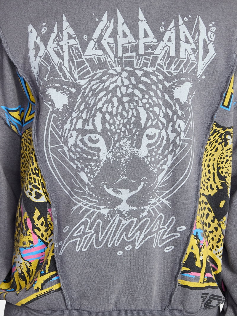 Def Leppard Men's Crewneck Sweatshirt with Long Sleeves, Sizes S-3XL | Walmart (US)