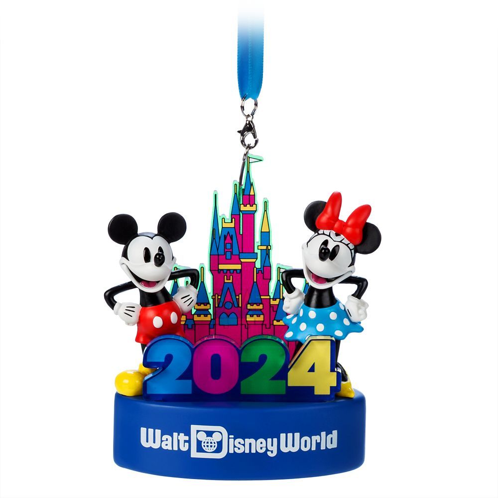 Mickey and Minnie Mouse Light-Up Figural Ornament – Walt Disney World 2024 | Disney Store