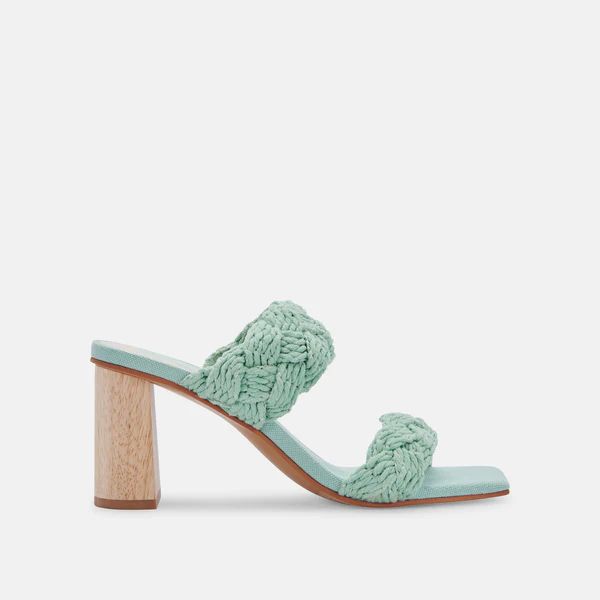 PLAY HEELS IN MINT ROPE | DolceVita.com